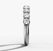 Round Brilliant Diamond Wedding Band | Jewelverra