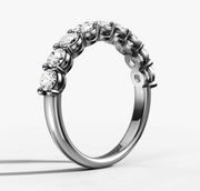 Round Brilliant Diamond Wedding Band | Jewelverra