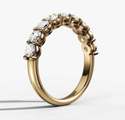 Round Brilliant Diamond Wedding Band | Jewelverra
