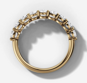 Round Brilliant Diamond Wedding Band | Jewelverra