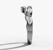 East West Marquise Wrapped Diamond Band | Jewelverra