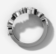 East West Marquise Wrapped Diamond Band | Jewelverra