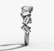 Shared Prong Baguette Diamond Band | Jewelverra
