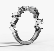 Shared Prong Baguette Diamond Band | Jewelverra