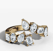 Split Fancy Diamond Band