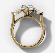 Three Stone Pear Diamond Ring | Jewelverra