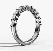 East West Oval Diamond Band | Jewelverra