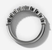 East West Oval Diamond Band | Jewelverra