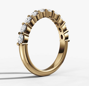 East West Oval Diamond Band | Jewelverra