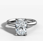 3:14 PM Cushion Solitaire Diamond Ring | Jewelverra