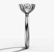 Double Claw Signature Solitaire Engagement Ring with Oval Cut Diamond