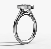 Bezel Oval Diamond Ring | Jewelverra