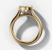 Bezel Oval Diamond Ring | Jewelverra