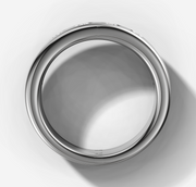 Hammer Set Diamond Flat Band | Jewelverra