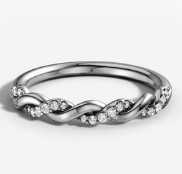 Woven Diamond Set Band