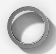 Hammer Set Diamond Flat Band | Jewelverra