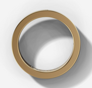 Hammer Set Diamond Flat Band | Jewelverra