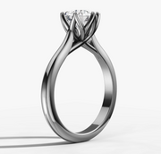 Cathedral Solitaire Round Diamond Ring | Jewelverra