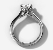 Cathedral Solitaire Round Diamond Ring | Jewelverra