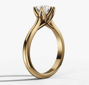 Cathedral Solitaire Round Diamond Ring | Jewelverra