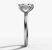 Hidden Halo Cushion Solitaire Ring | Jewelverra