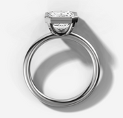 Bezel Emerald Diamond Ring | Jewelverra