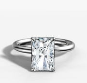 Signature Solitaire Radiant Diamond Ring | Jewelverra