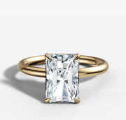 Signature Solitaire Radiant Diamond Ring | Jewelverra