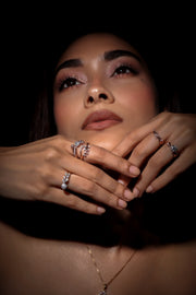 Gold Diamond Ring | Elegant Burst Design | JewelVerra