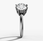 Three Stone Round Diamond Ring | Jewelverra