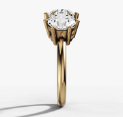 Three Stone Round Diamond Ring | Jewelverra