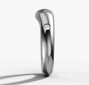 Hammer Set Dome Diamond Band | Jewelverra