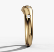 Hammer Set Dome Diamond Band | Jewelverra