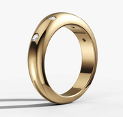 Hammer Set Dome Diamond Band | Jewelverra