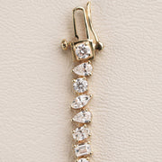 Fancy Shaped Diamond Tennis Bracelet