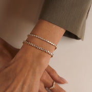 Fancy Shaped Diamond Tennis Bracelet