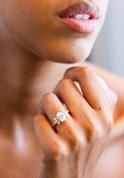 Sunshine Marquise Oval Diamond Ring | Jewelverra
