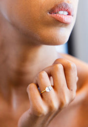 East West Oval Diamond Ring | Jewelverra