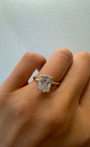 3:14 PM Cushion Solitaire Diamond Ring | Jewelverra