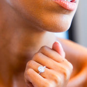 Oval Halo Diamond Ring | Jewelverra