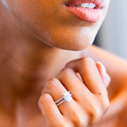 Double Pave Oval Diamond Ring | Jewelverra