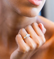 Pear Trilogy Round Diamond Ring | Jewelverra