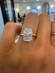 Signature Solitaire Radiant Diamond Ring | Jewelverra