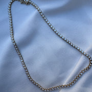 Bezel Set Diamond Tennis Necklace | Jewelverra