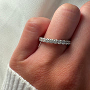 East West Oval Diamond Band | Jewelverra