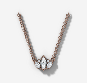 Diamond Lotus Necklace | Jewelverra
