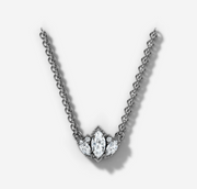 Diamond Lotus Necklace | Jewelverra