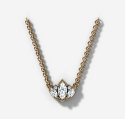 Diamond Lotus Necklace | Jewelverra