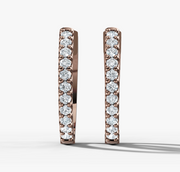 Petite Diamond Huggie Earrings | Jewelverra