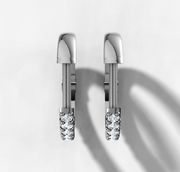 Petite Diamond Huggie Earrings | Jewelverra